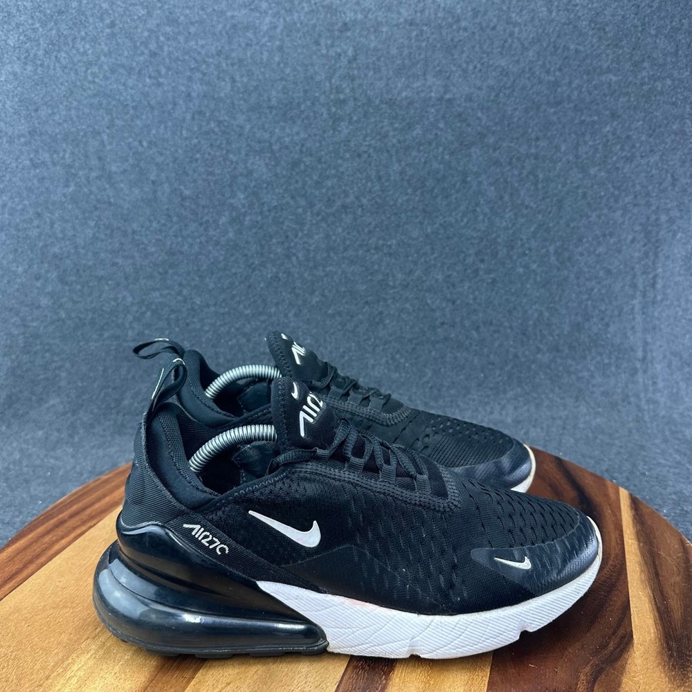 Nike Air Max 270 Black White Athletic Shoes Women's Size 8.5 US AH6789-001